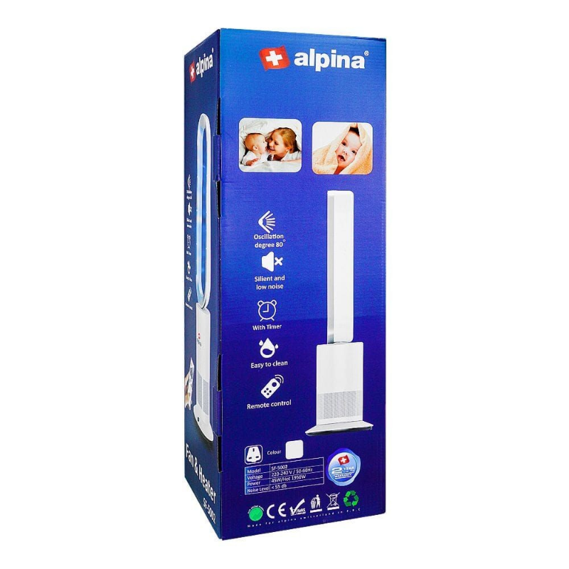 Alpina Electric Fan & Heater 50W