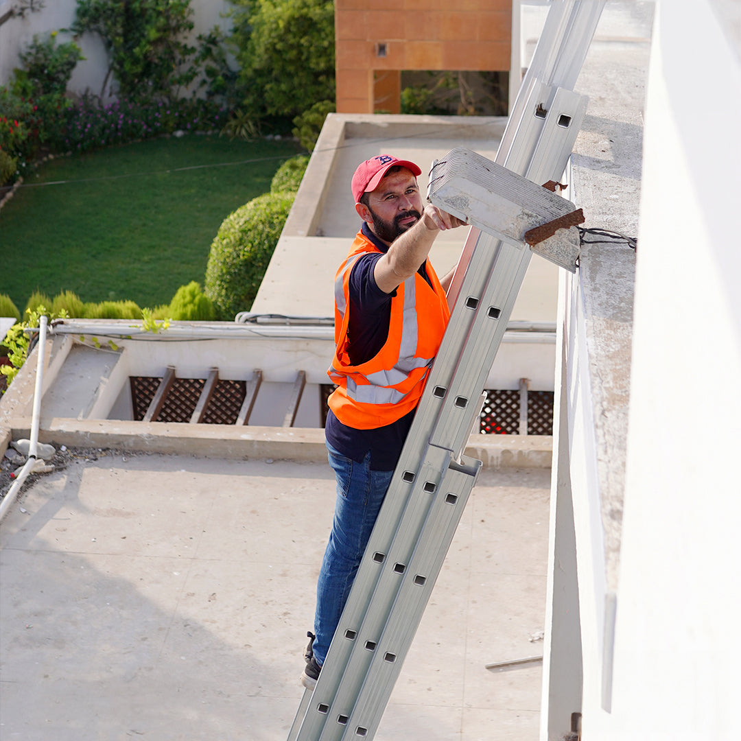 Aluminium Industrial Ladder 3*14 Steps (3*4Mt) - A Type