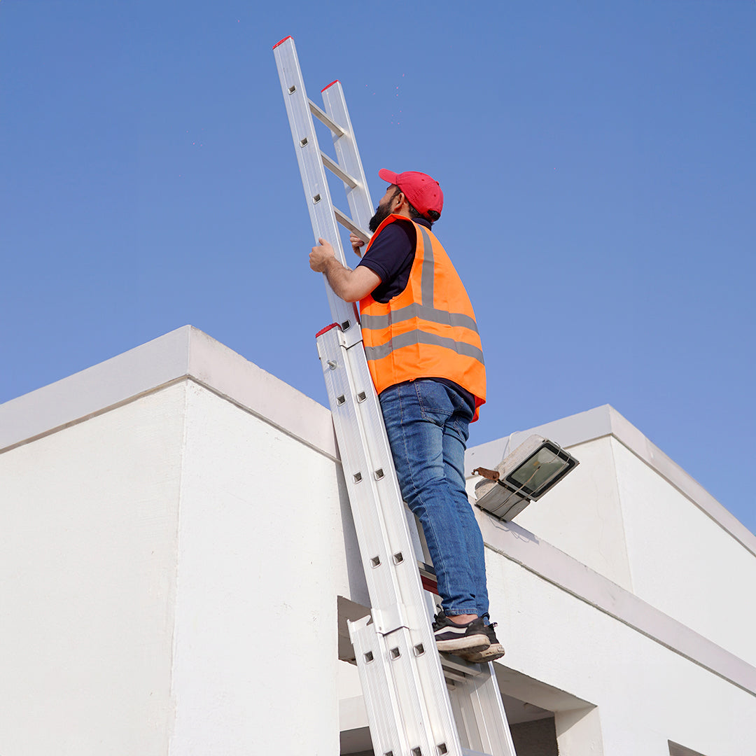 Aluminium Industrial Ladder 3*14 Steps (3*4Mt) - A Type