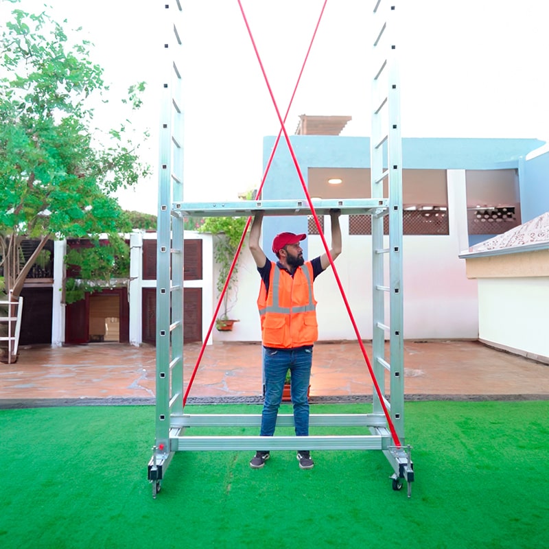 Aluminium Telescopic Scaffolding-Single Section 5Mt