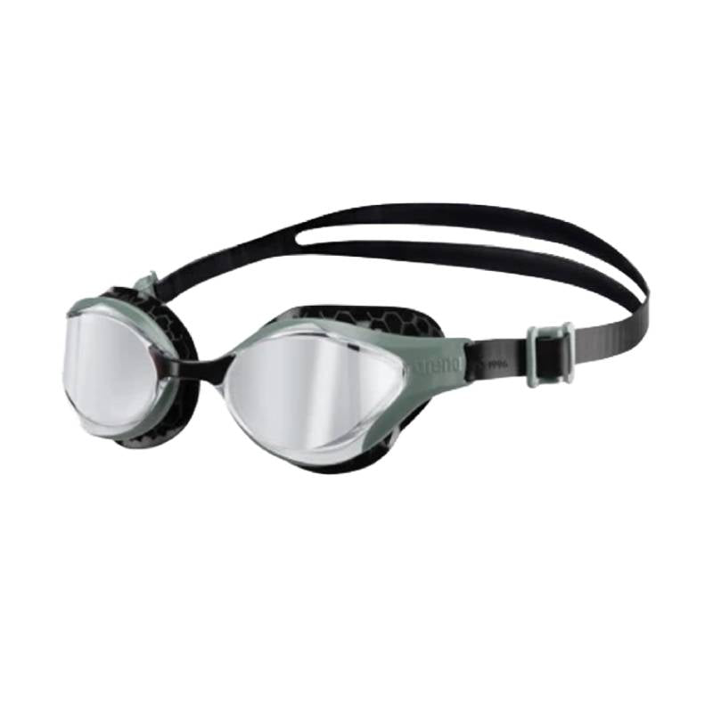 Arena Air Bold Swipe Mirror Swimming Goggles-Silver Dark Olive