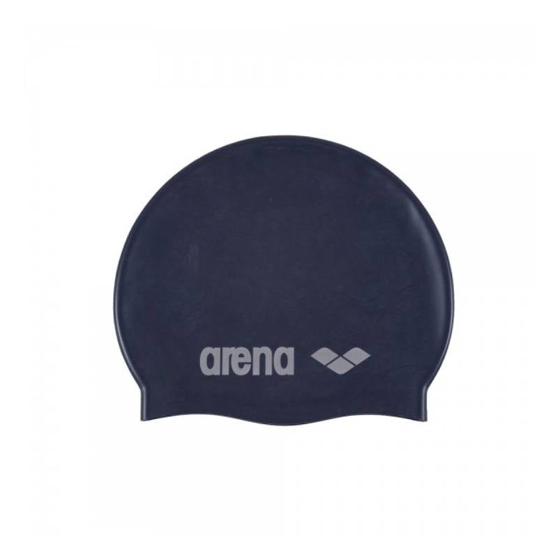 Arena Classic Silicone JR Swimming Cap-Denim Silver