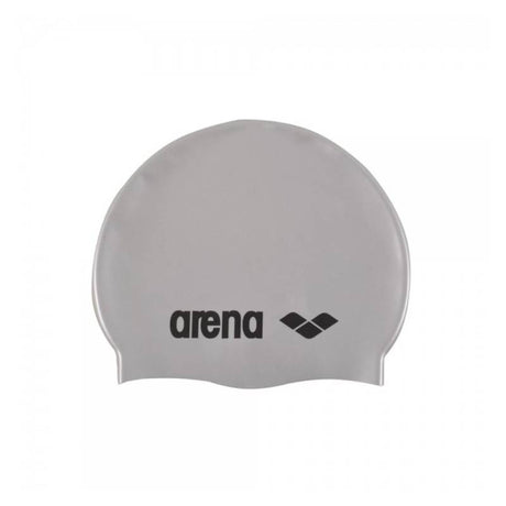 Arena Classic Silicone JR Swimming Cap-Silver Black