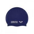Arena Classic Silicone Swimming Cap-Denim & Silver
