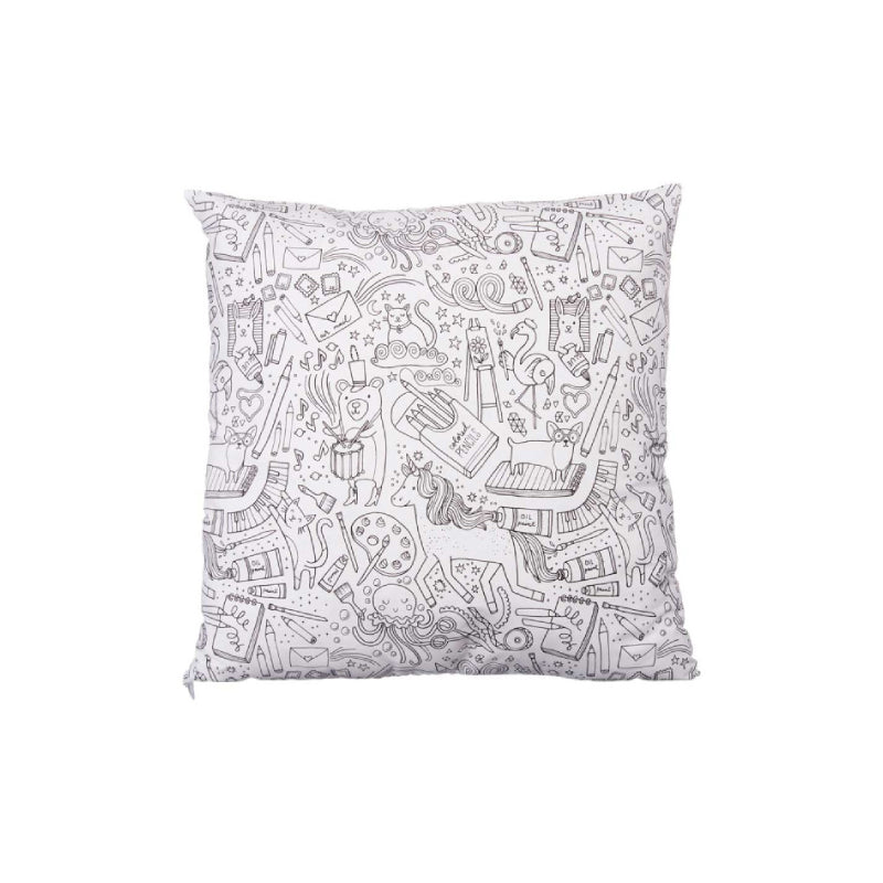 Art Design Cushion White & Black