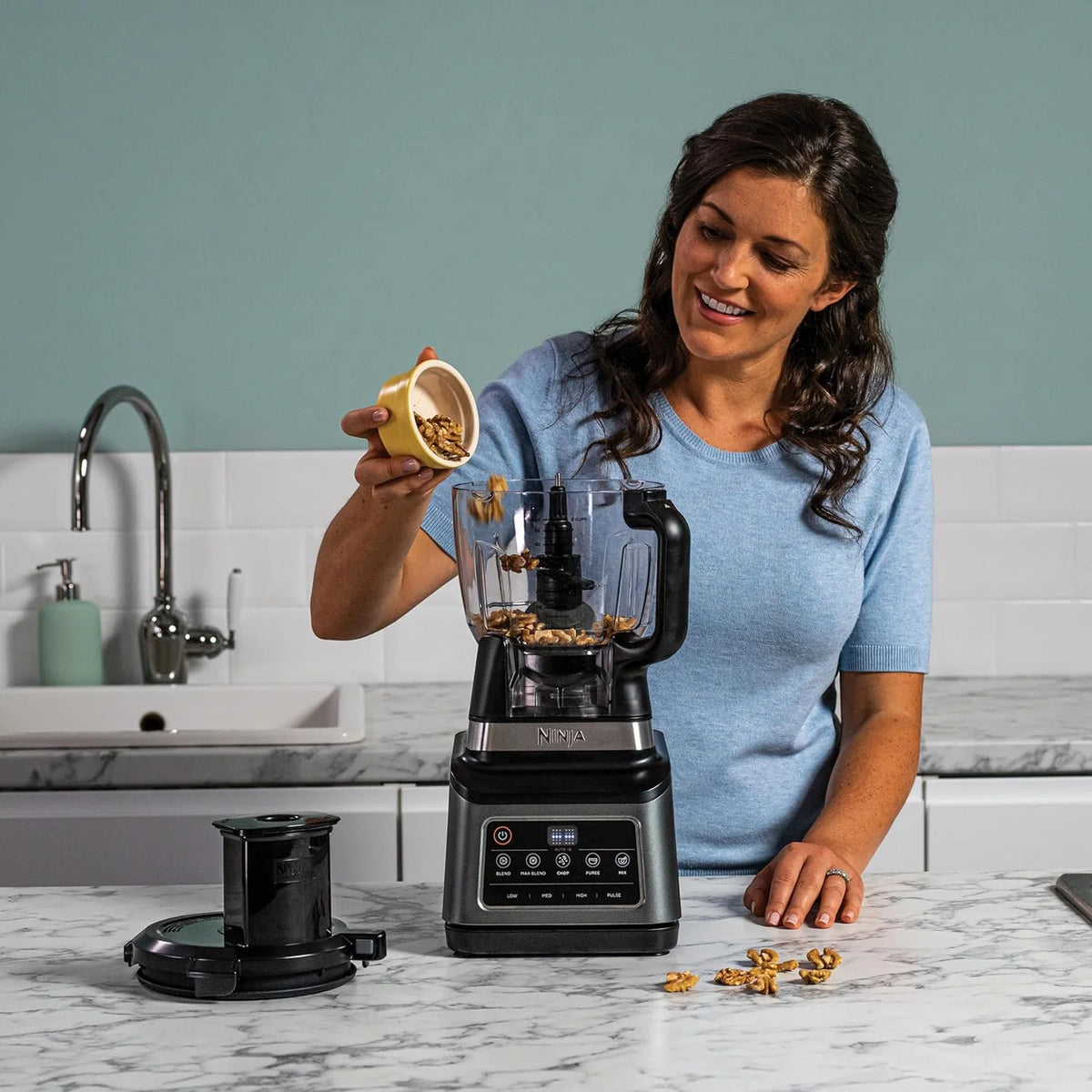 Ninja 3-in-1 Food Processor & Blender With Auto IQ