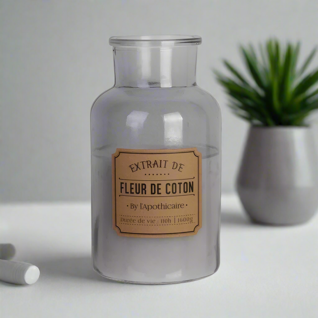 Apothecary Candle Grey XL 14.5 x 25.5cm