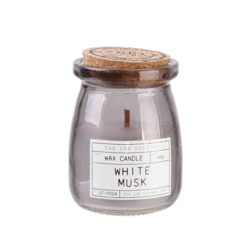 Lab Candle With Cork Lid 8.5cm