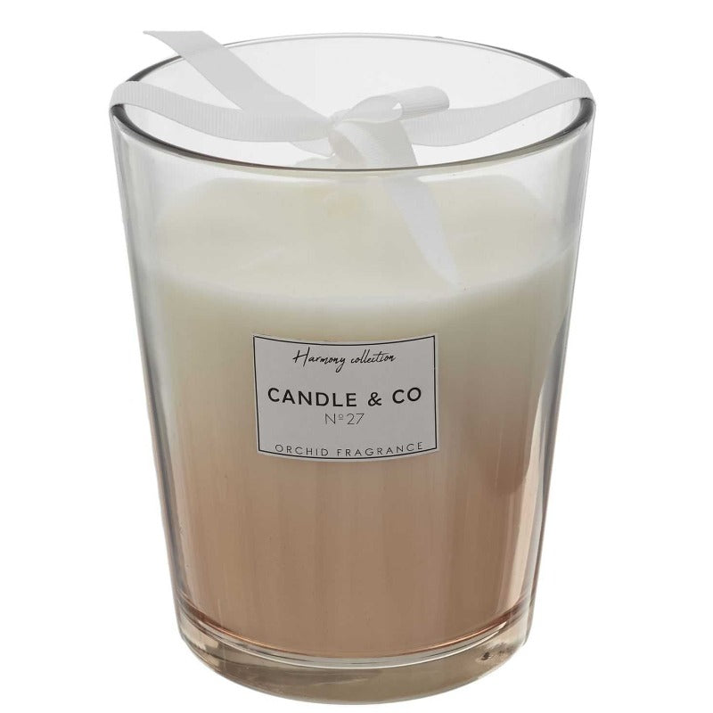 Scented Candle Beige Vase 13 x 16 x 13