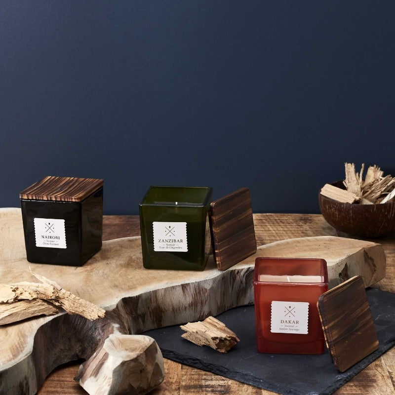 Fireclay Square Scented Candle