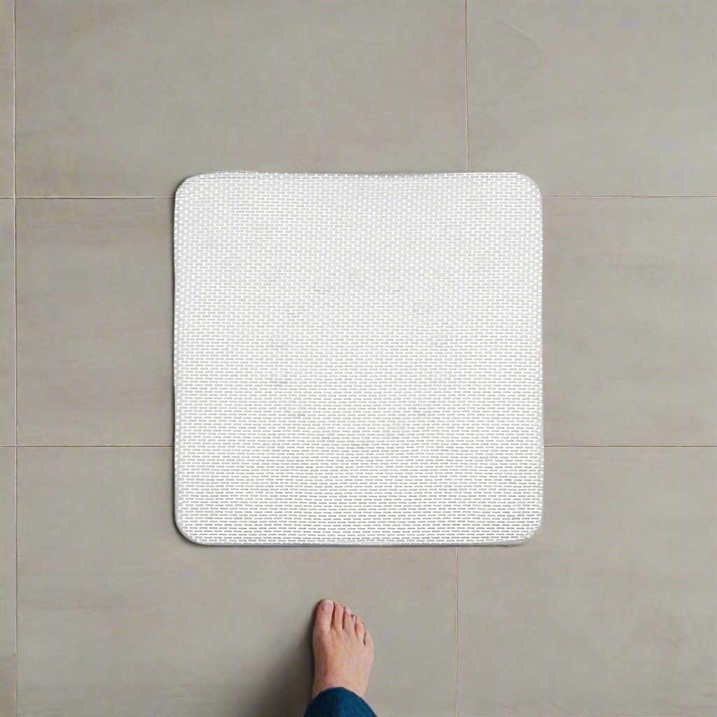 Anti-Slip Bath Mat Rubber Grey Small