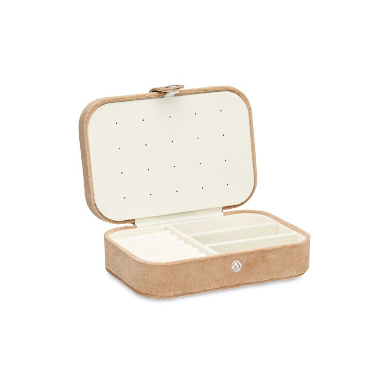 Beige Rectangular Jewerly Storage Box