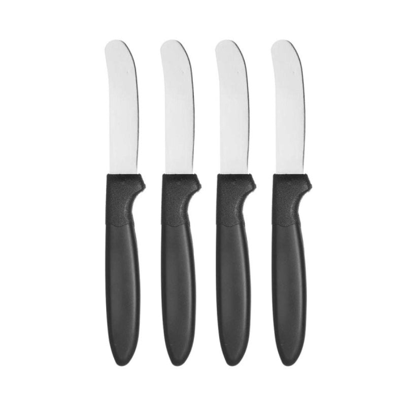 Black Spread Knives (Set of 4)