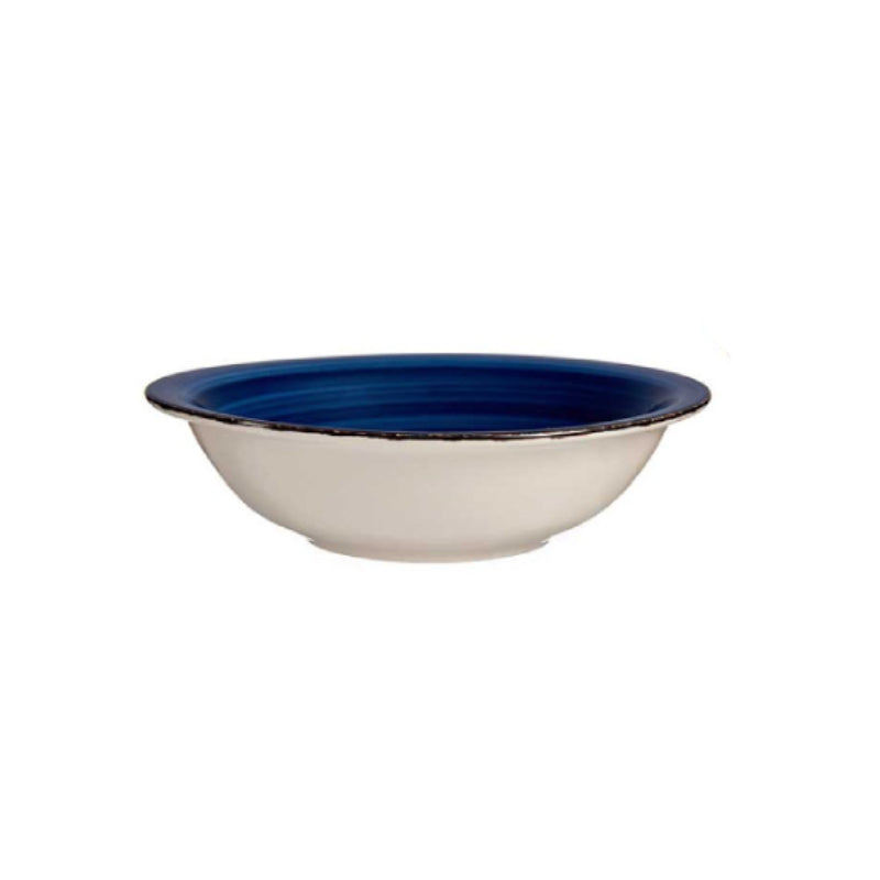 Blue Soup Serving Bowl With Edge 21cm