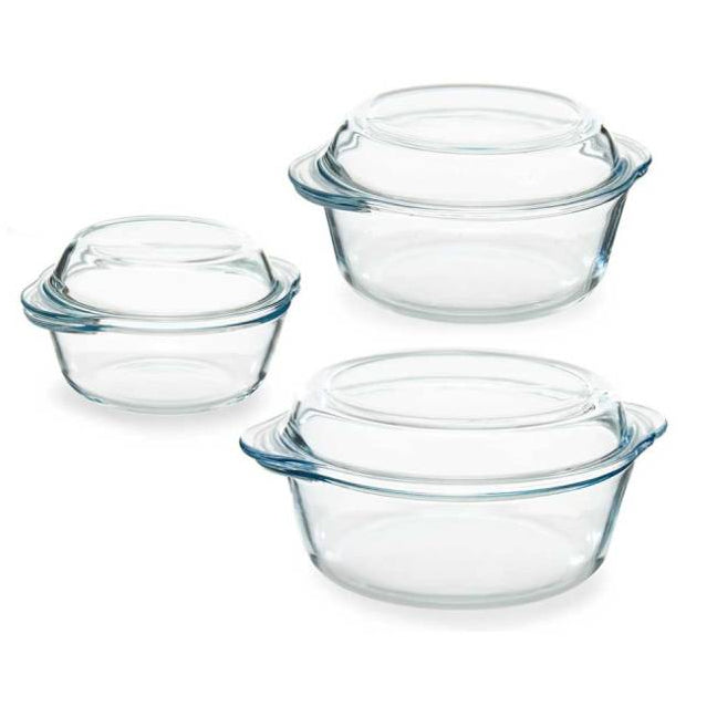 Borcam Serving Dish With Lid (Set of 3)