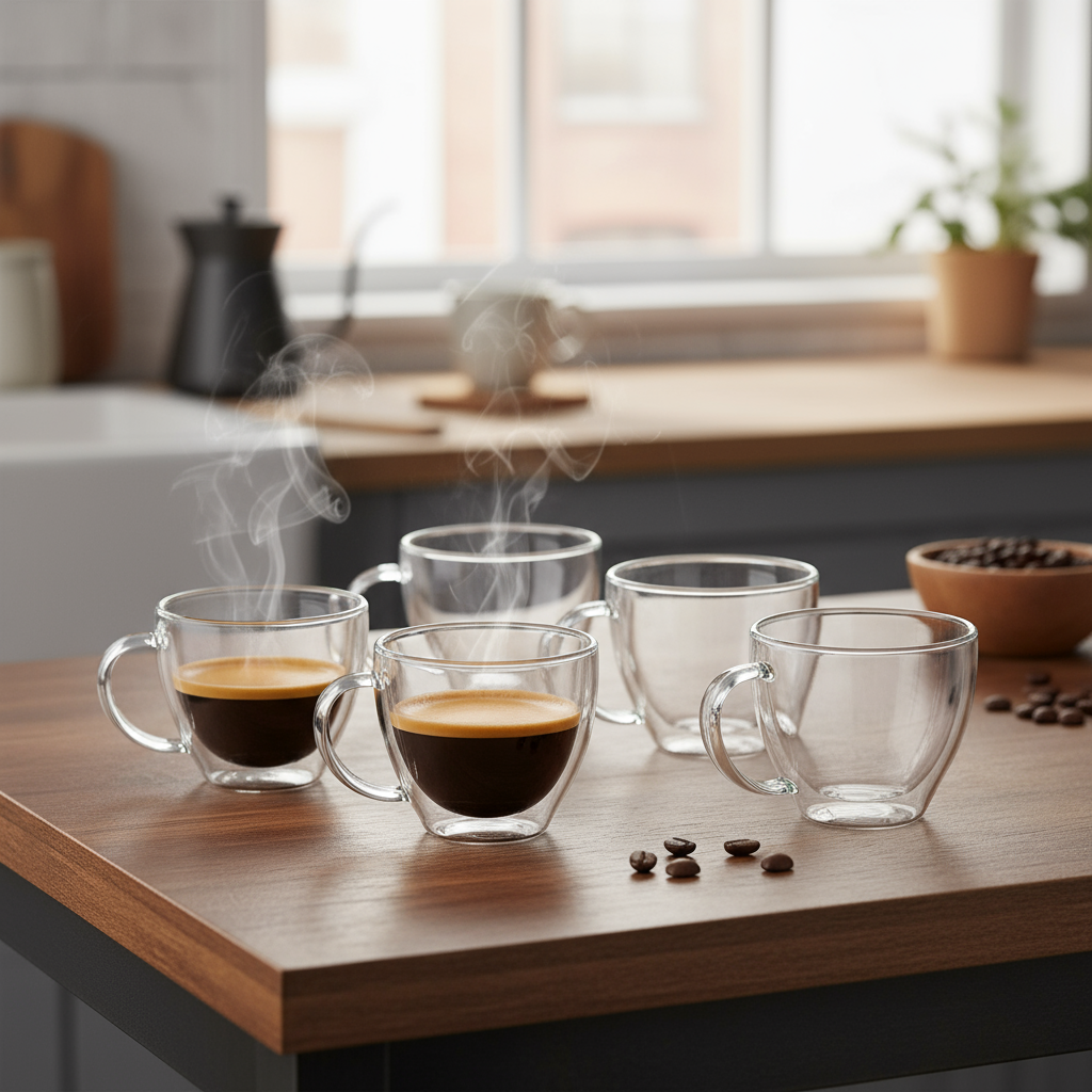 Borosilicate Coffee Cup 140ml (Set of 6)