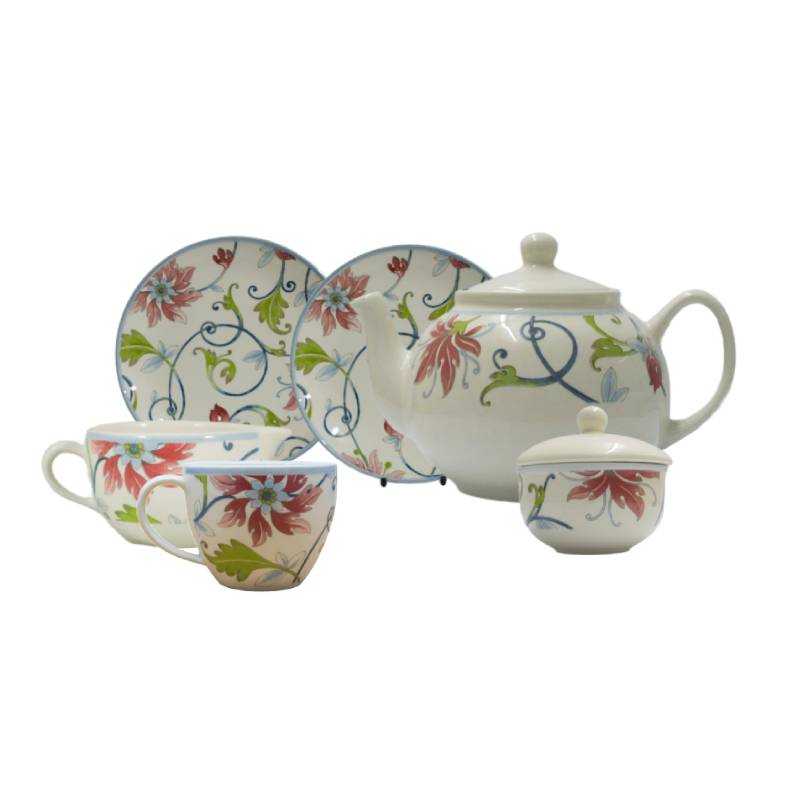 Botanical Spiral Tea Set 24pcs