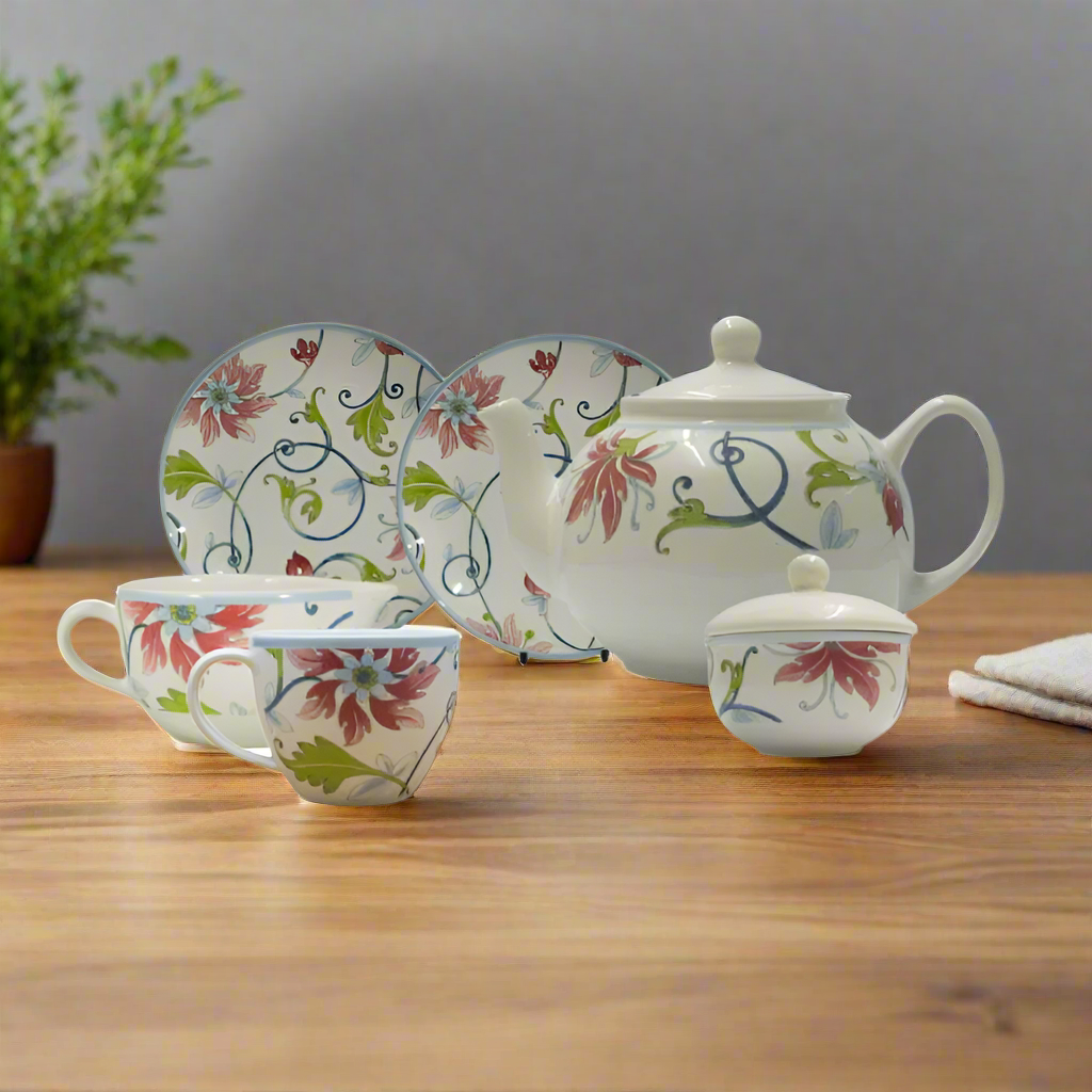 Botanical Spiral Tea Set 24pcs