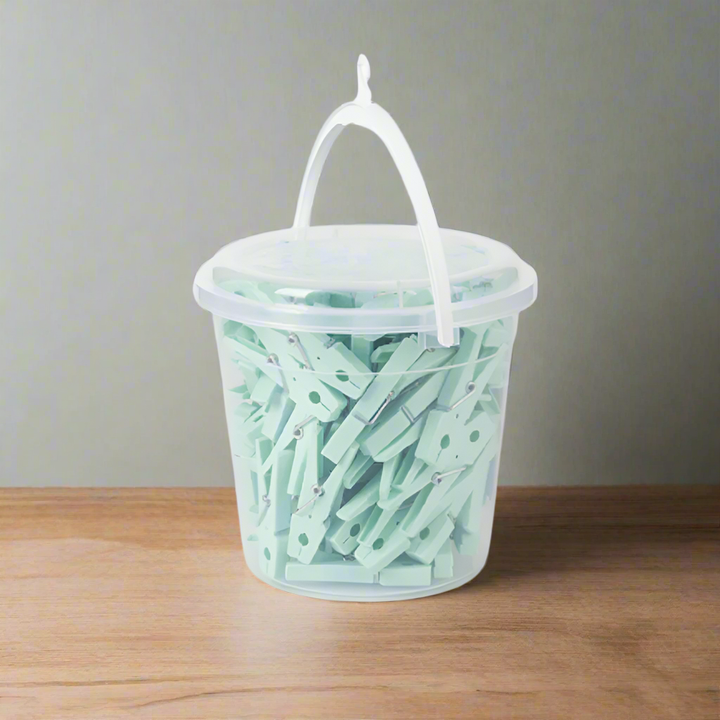 Bucket 2.50L With 94 Clothes Pegs