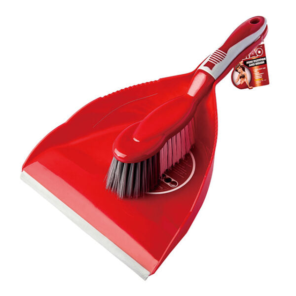 23cm Dustpan 50mm Bristle TPR Handle