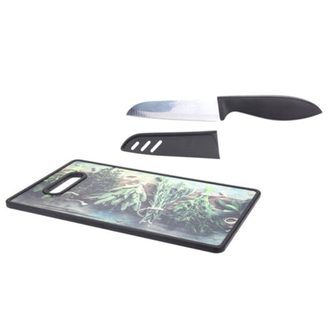 Cutting Board With Knife