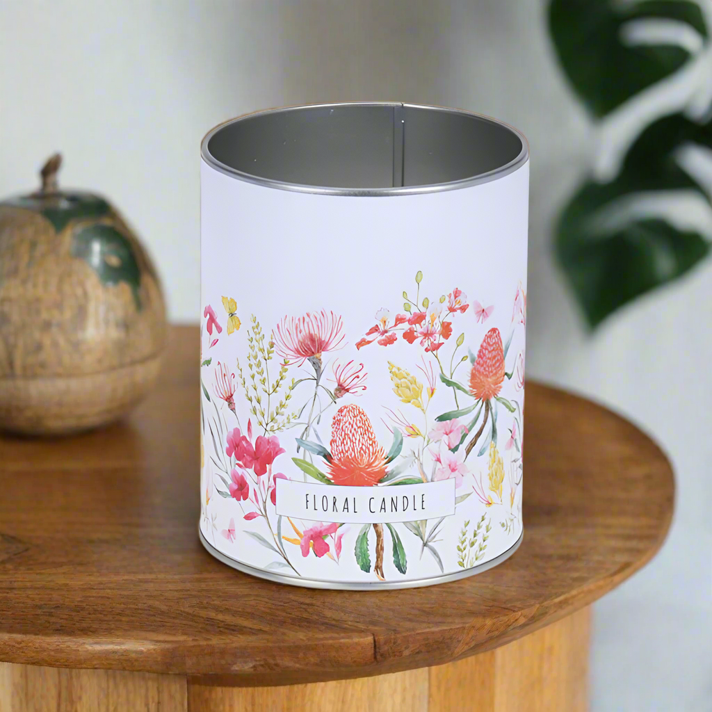 Candle in Teak Bowl 11CM