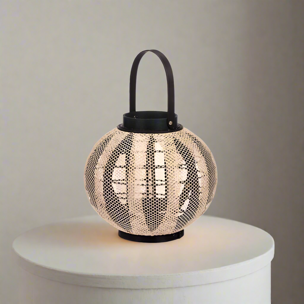 Candle Holder Lantern With Handle Sphere