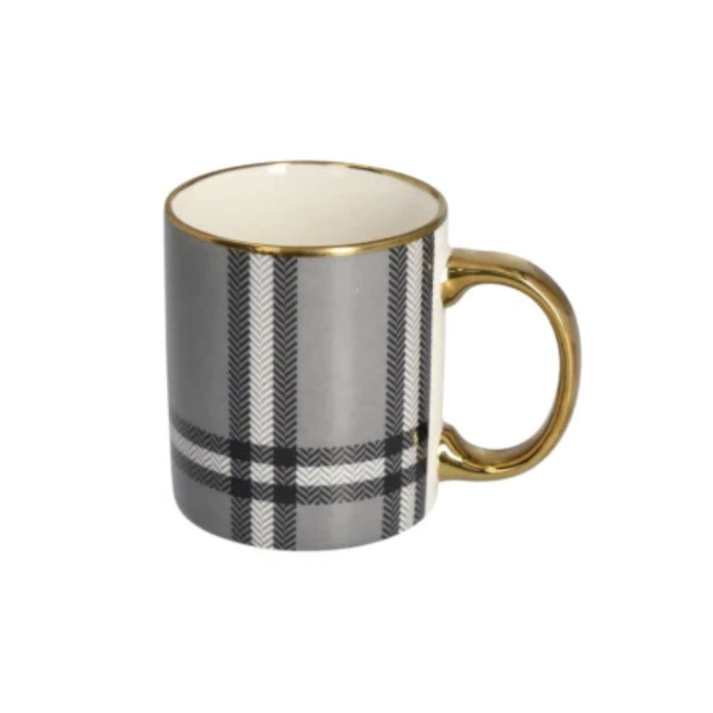 Ceramic Breakfast Coffee Mug Grey 350ml