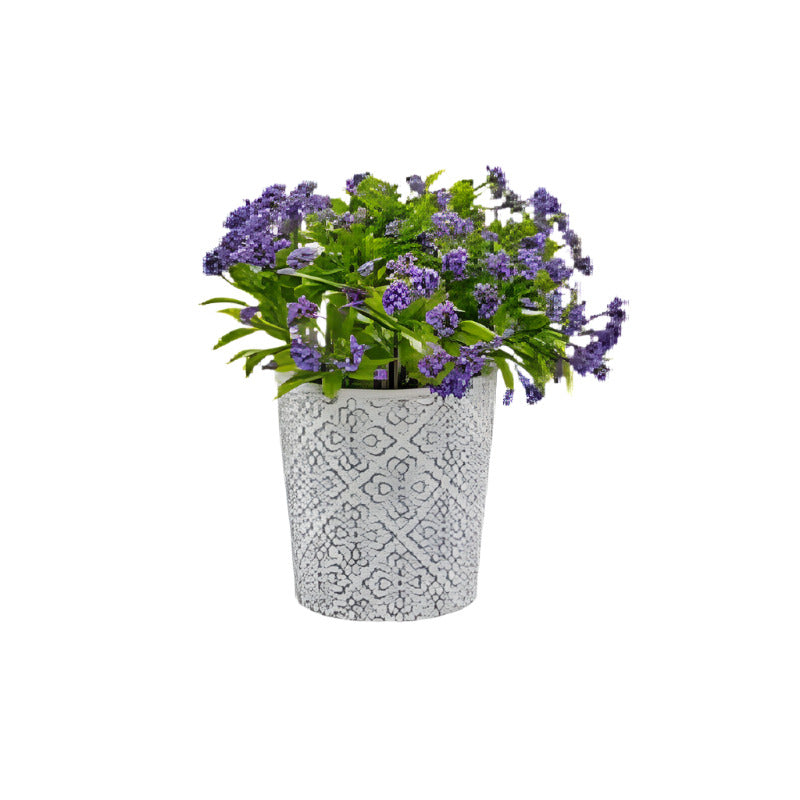Ceramic Gray Flower Pot Mix 4 Designs