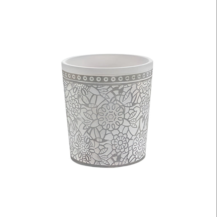 Ceramic Gray Flower Pot Mix 4 Designs