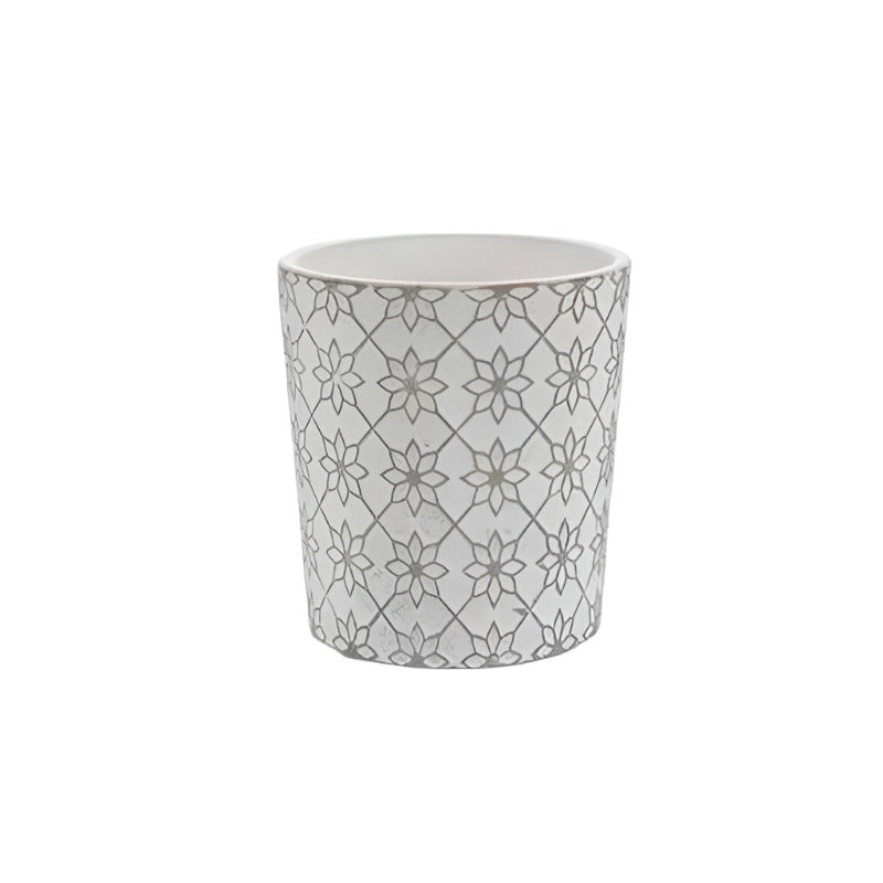 Ceramic Gray Flower Pot Mix 4 Designs