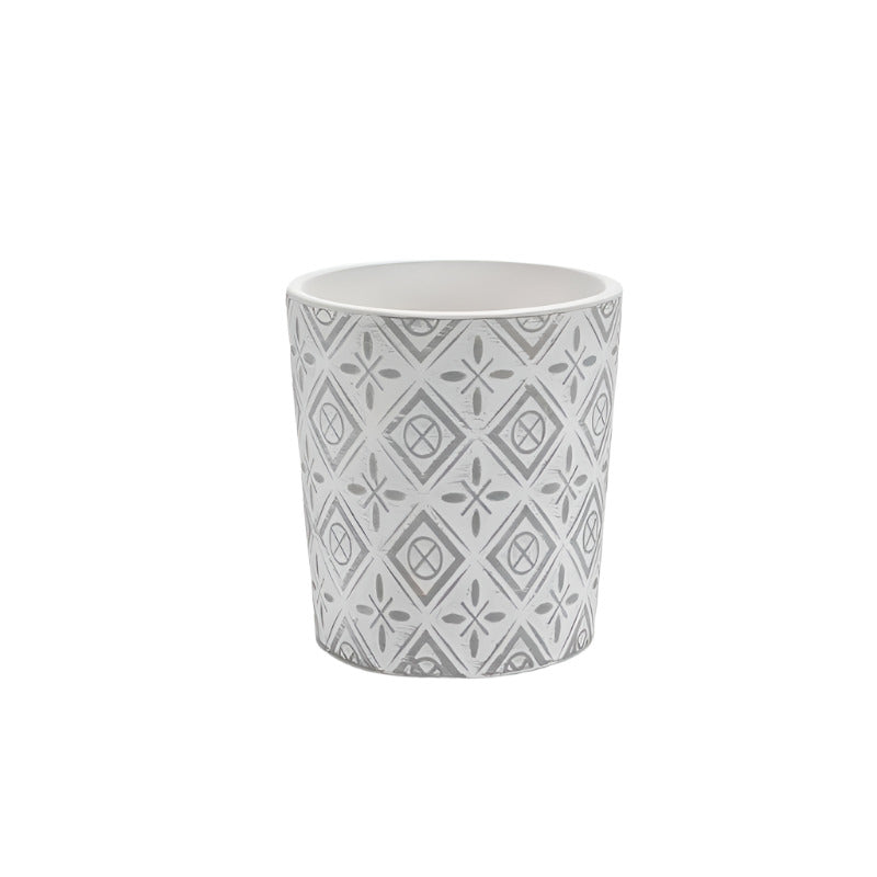 Ceramic Gray Flower Pot Mix 4 Designs