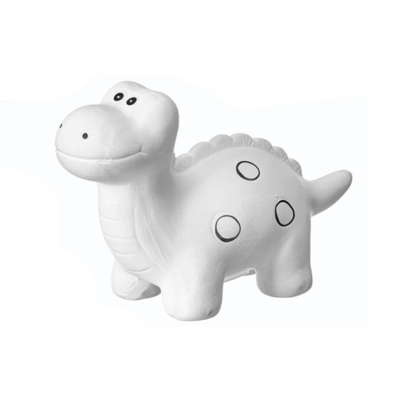 Ceramic Money Box Dinosaur Black Circles