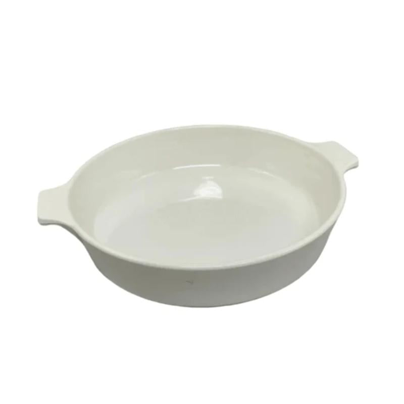 Ceramic Oval Dish 11.6" White