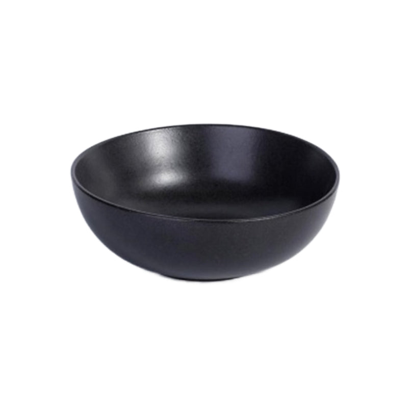 Ceramic Salad Serving Bowl 8" Black
