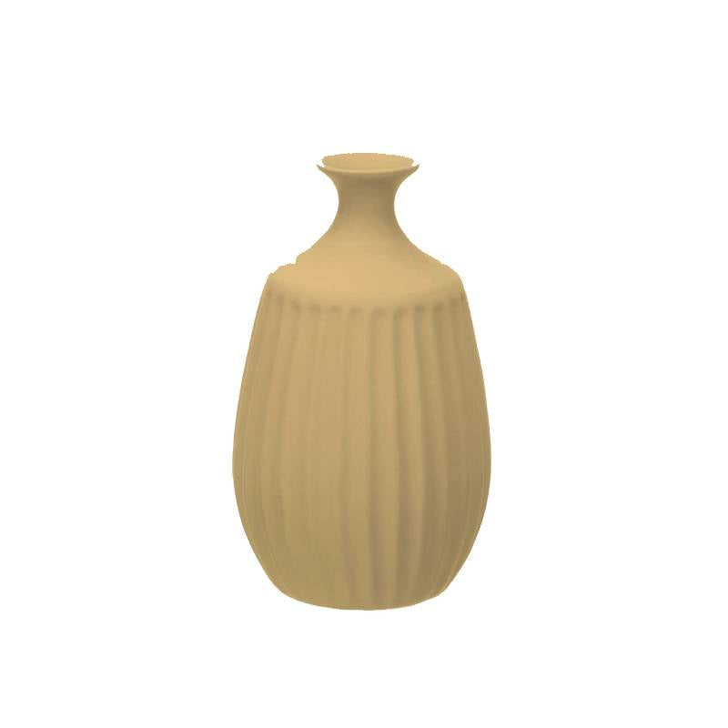 Ceramic Vase Narrow Neck 31cm Beige