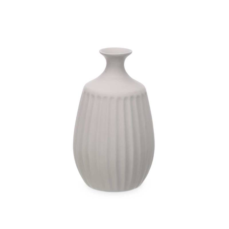 Ceramic Vase Narrow Neck 31cm Grey