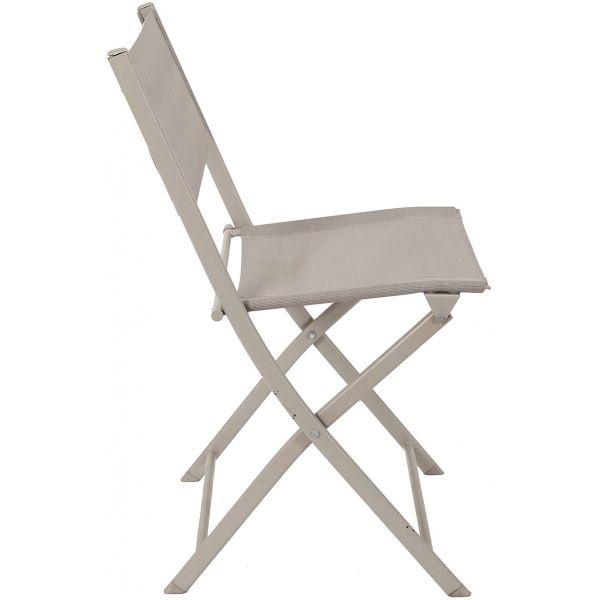 Elba Textilene Taupe Foldable Outdoor Chair