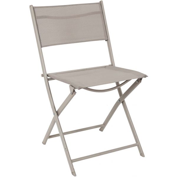 Elba Textilene Taupe Foldable Outdoor Chair