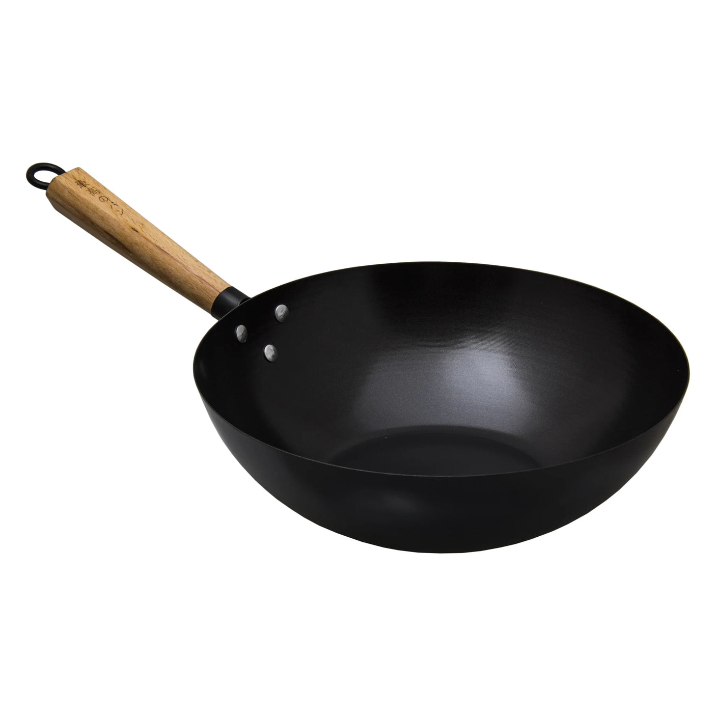 Chinese Wok Iron With Wood Handle 32cm