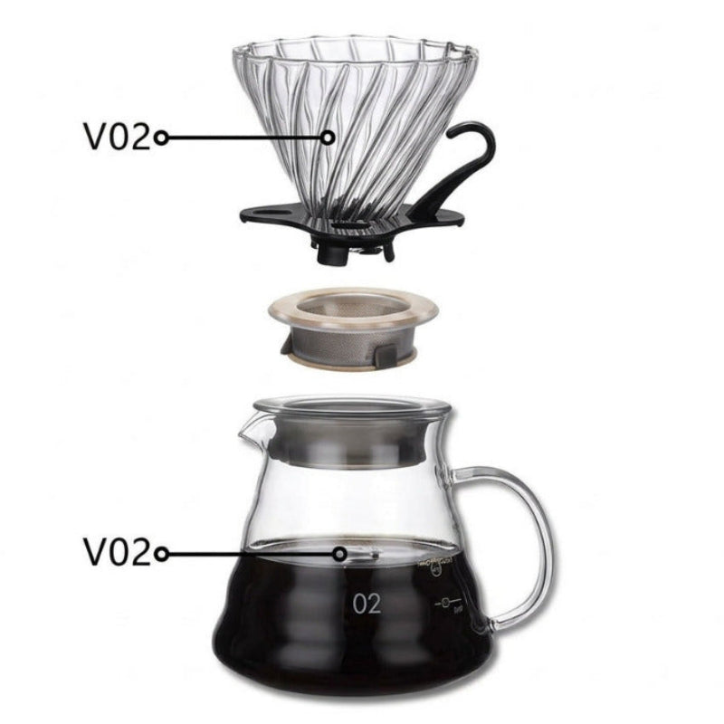 V60 Coffee Dripper Set With Range Server