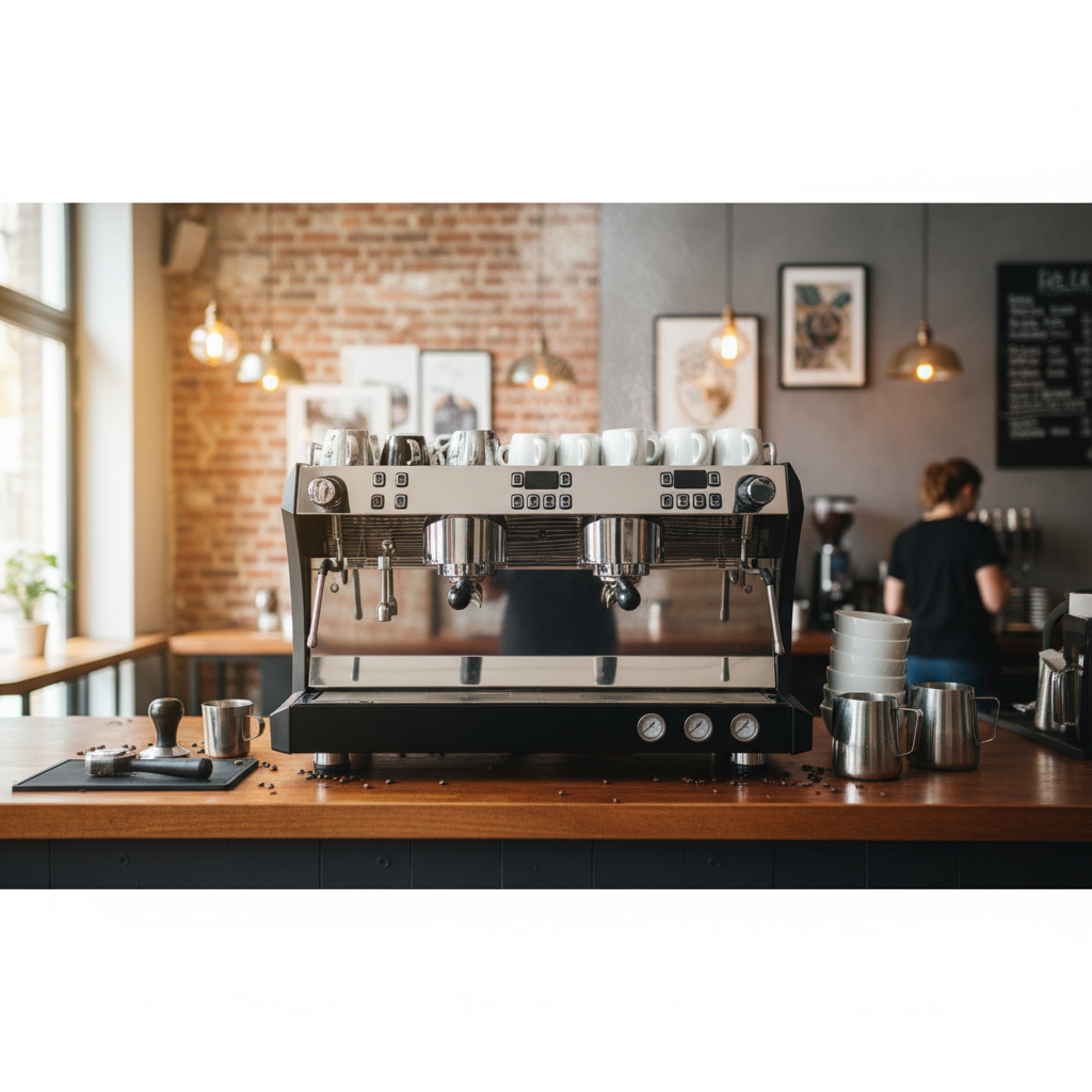 Commercial Double Group Espresso Machine