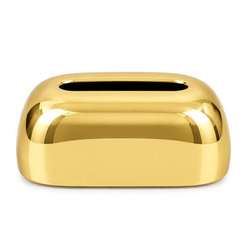 Curved Tissue Box Gold