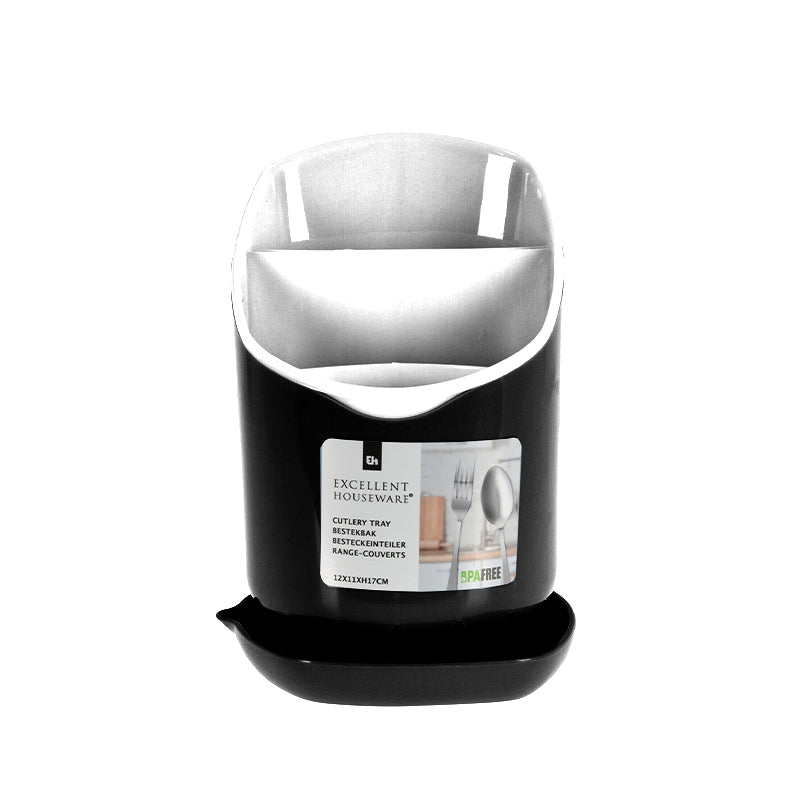 Cutlery Holder With Tray