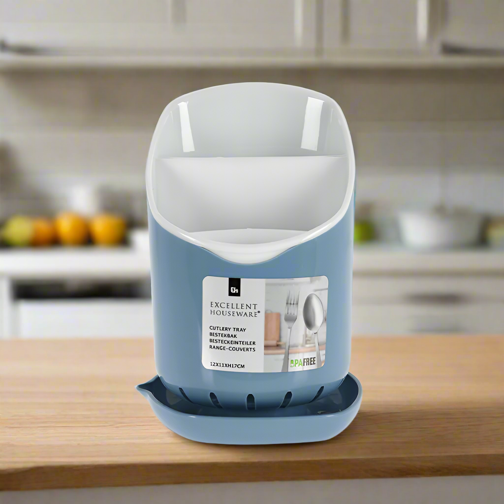 Cutlery Holder With Tray