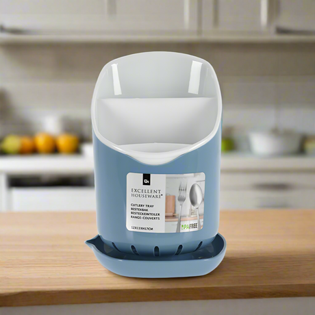 Cutlery Holder With Tray