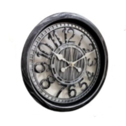 Heritage Wall Clock Cambridge Silver Tex