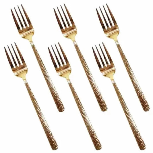 Table Fork Set of 6pcs Gold