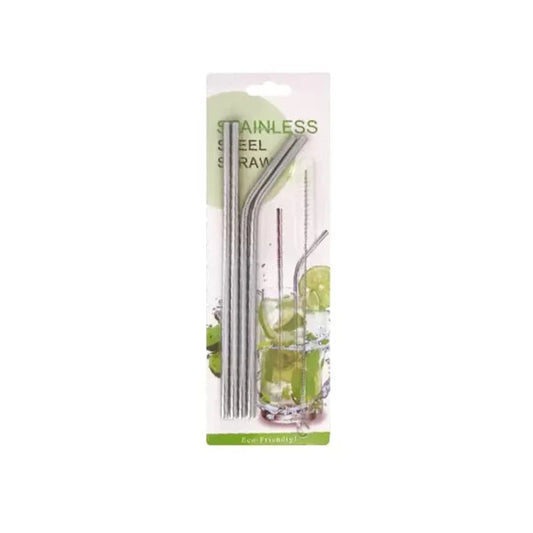 Stainless Steel Drinking Straws Set of 4pcs