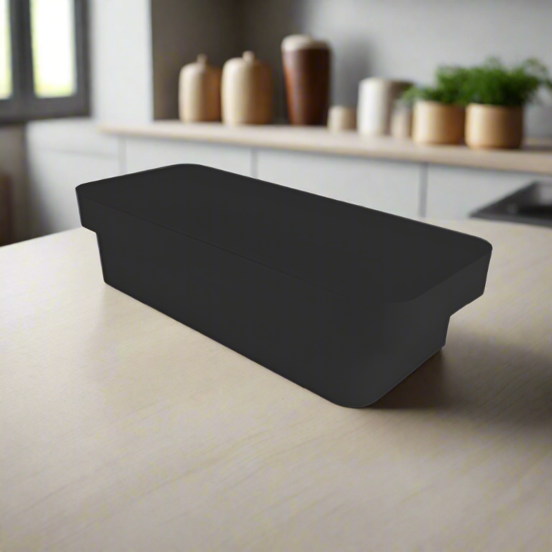 Deco Slim Storage Box With Lid 2.5L